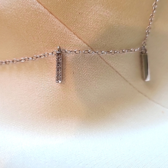 925 CZ accented necklace - Picture 4 of 4